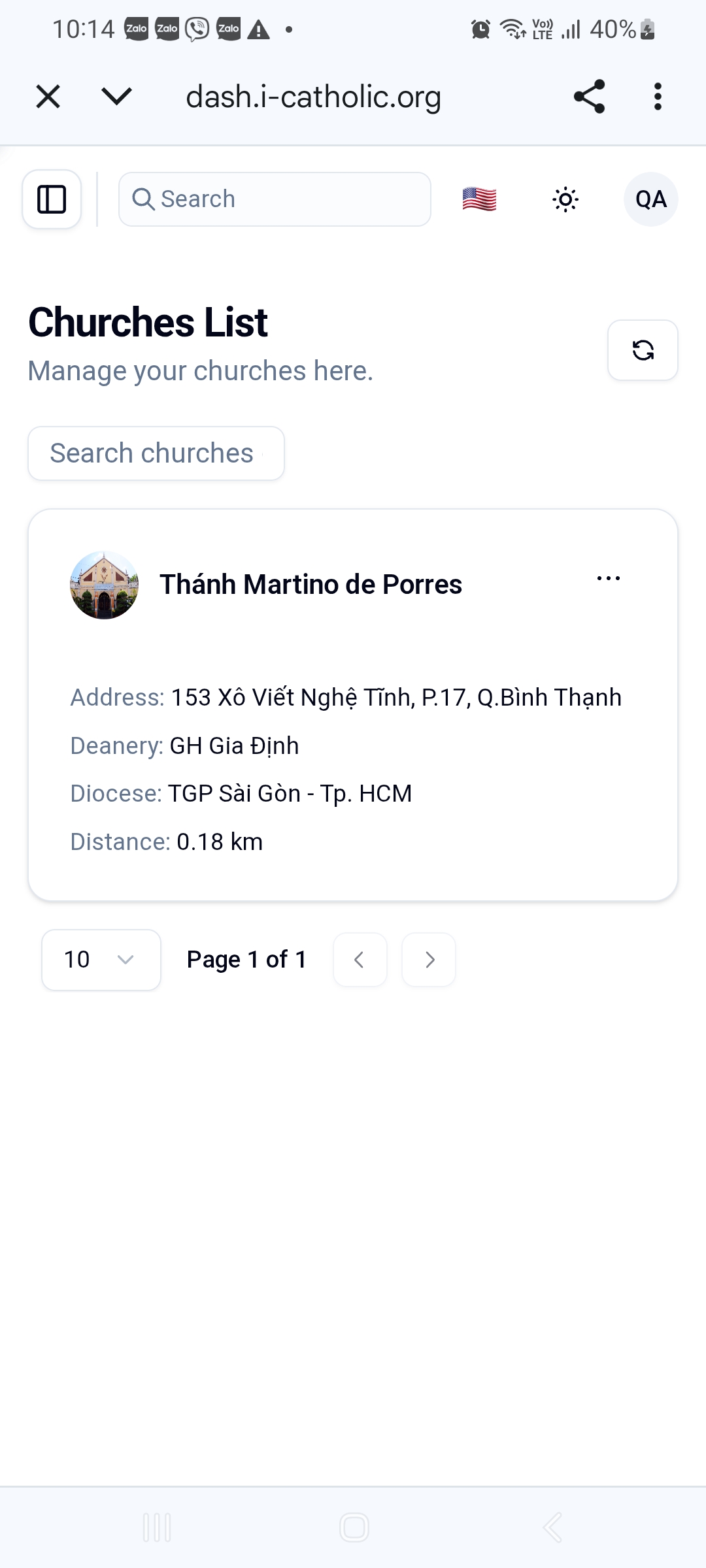 Thông báo cập nhật thành công