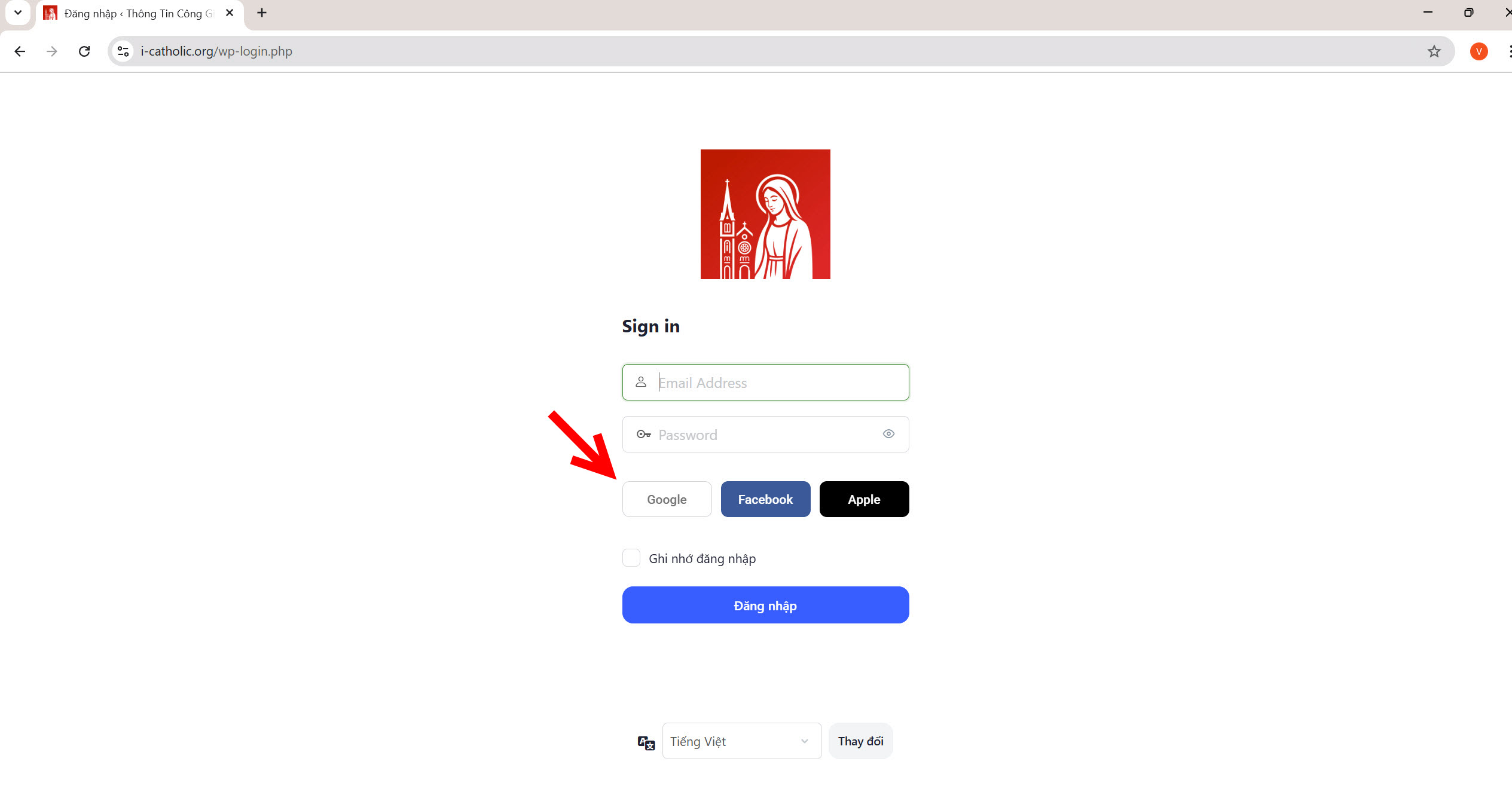 Đăng nhập Google