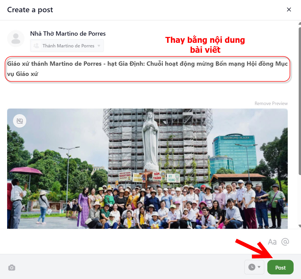 Nhập tiêu đề và xuất bản